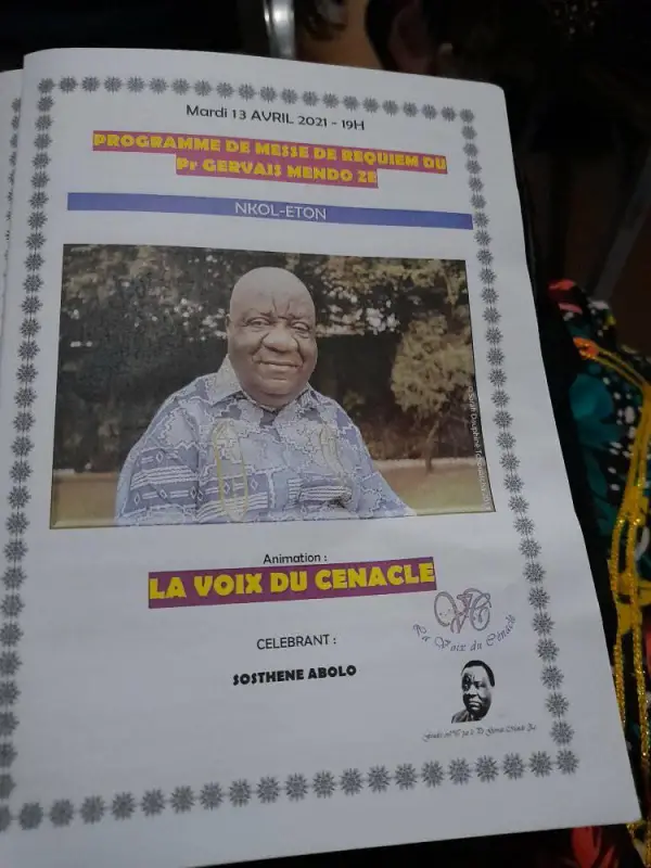 Nécrologie : Le Pr Gervais Mendo Ze sera inhumé à Sangmelima le 24 avril prochain