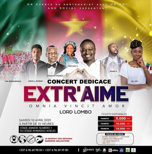 Inédit : Lord LOMBO, en concert à Yaoundé le 10 avril prochain