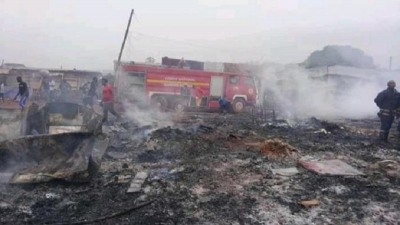 Cameroun : Un incendie ravage le marché d’Elig-Edzoa