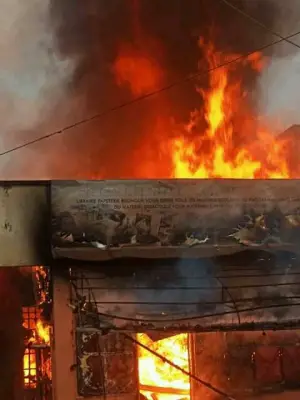 Grave incendie en plein cœur de la ville de Bafia : C’est aux environs de 5h ce mardi matin que les flammes se sont déclarées
