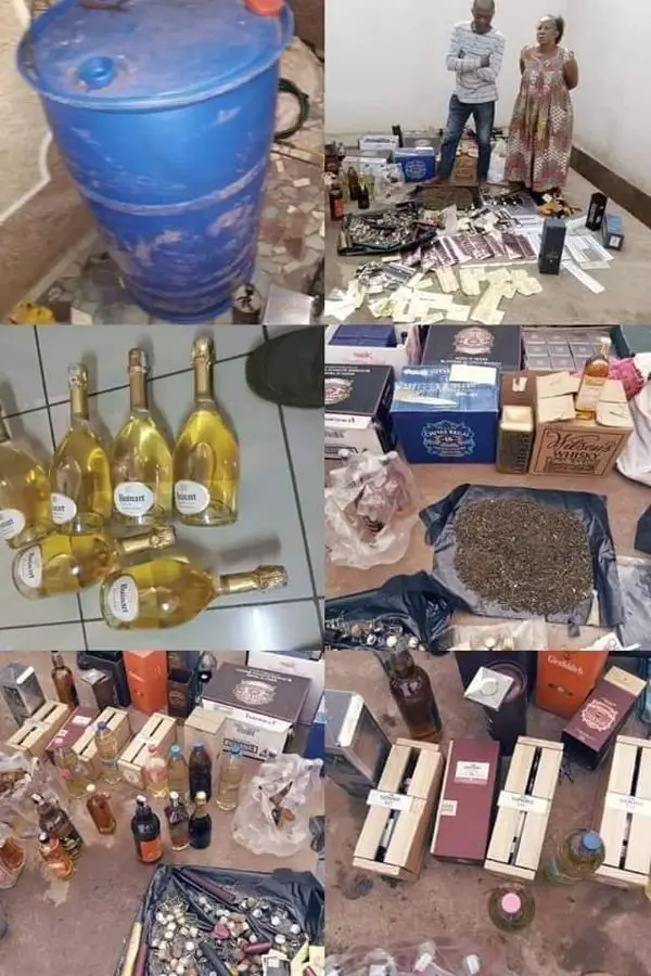 Contrebande : un réseau de fabriquant de faux liqueurs mis aux arrêts à Elig - Edzoa à Yaoundé