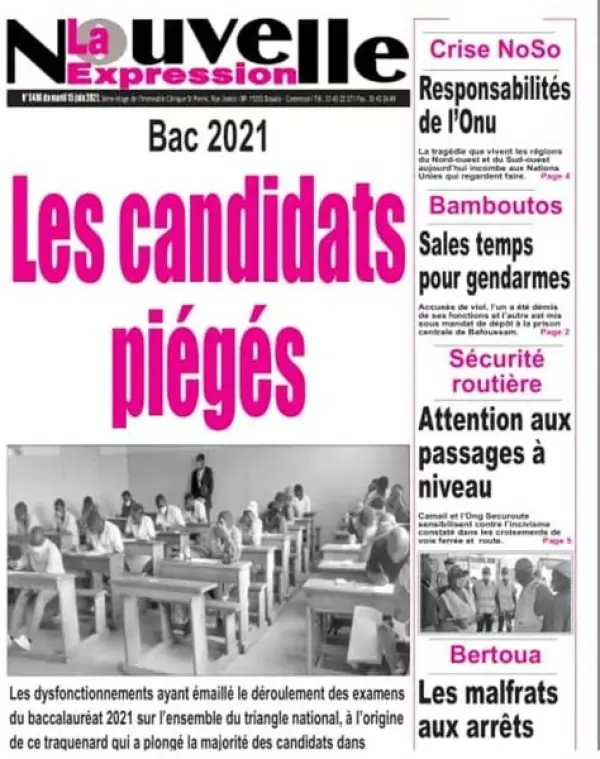 Cameroun : Les Unes des journaux ce 15 juin 2021