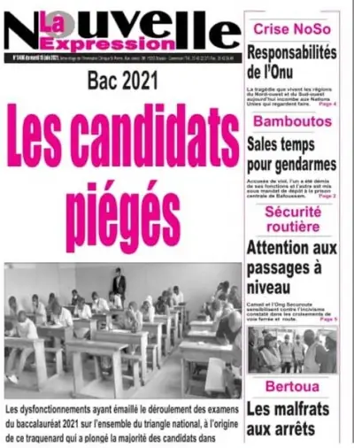 Cameroun : Les Unes des journaux ce 15 juin 2021