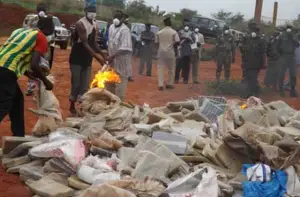 West region: Huge stock of expired drugs, cigarette seized, destroyed