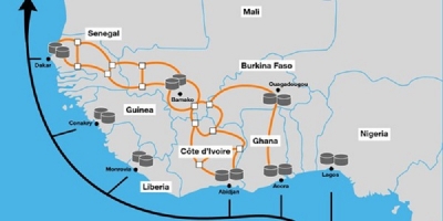 Télécoms : Un nouveau réseau panafricain de fibre optique terrestre prévue en Afrique de l&#039;Ouest pour 2020 (Orange)