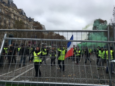 Paris : Les gilets jaunes font à nouveau parler d’eux