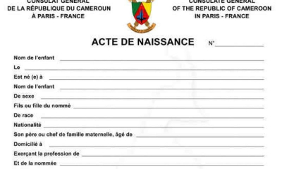 Débats sur l’Etat Civil au Cameroun : Les recommandations sont connues