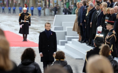 Centenaire de l&#039;armistice en France: Emmanuel Macron invite ses pairs à oeuvrer pour la paix