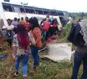 Sécurité routière : Un bus de Général Express Voyage impliqué dans un accident à Penja