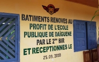 L&#039;école publique de Daïguene, dans la région Est du pays, complètement rénovée