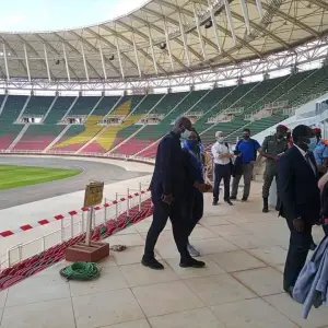 CAN 2021: les experts de la CAF et de la FIFA ont passé au peigne fin le Stade Olembe