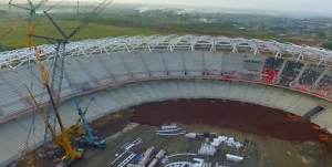 Le stade Japoma dans toute sa splendeur, des images aériennes à vous couper le souffle