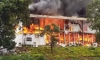 L&#039;annexe du palais des congrès de Yaoundé en feu ce matin