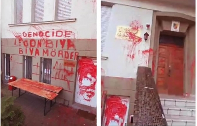 Vandalisme : les murs de l’Ambassade du Cameroun à Berlin recouverts de graffitis