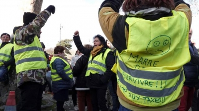 France–Mouvement des Gilets jaunes: Selon un sondage réalisé dans les régions françaises, 55% de français sont favorables à la poursuite du mouvement