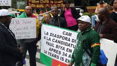Les Camerounais de la diaspora organisent des manifestations contre un nouveau mandat de Paul Biya