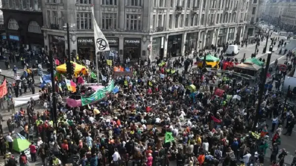 Londres : l&#039;activisme se mêle à la lutte contre le réchauffement climatique