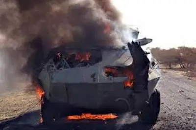 Terrorisme : les ambazoniens détruisent un véhicule blindé appartenant à l’armée