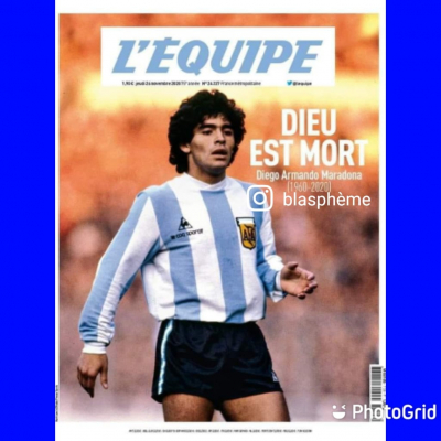 Décès de Maradona : Cyrille Châtelain EWOLO dénonce le message subliminal derrière la « UNE » de « L’EQUIPE »
