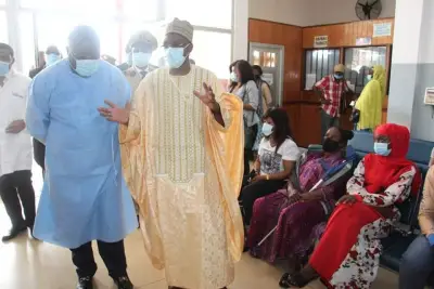 Can 2021 : Manaouda Malachie en visite dans certains hôpitaux