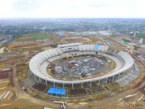 Les travaux d’aménagement des voiries autour du stade de Japoma évalués à 13%