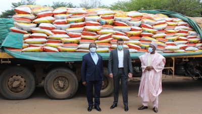 Fonds de solidarité nationale : Orca fait un don de 4000 sacs de riz à l’Etat