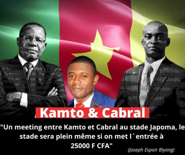 Joseph Espoir BIYONG appelle à un meeting conjoint entre Maurice Kamto et Cabral Libii