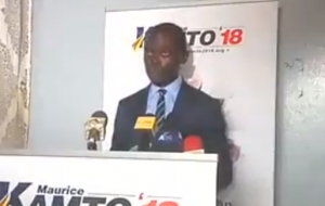 Le porte parole de Maurice Kamto explique les intentions de son candidat dans une conférence de presse