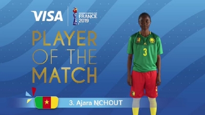 Mondial féminin 2019 : Nchout Ajara élue joueuse du match
