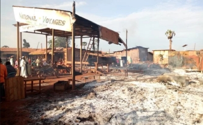 Batouri : L&#039;agence National Voyage en ruine sous le coup des flammes